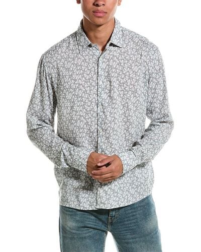 BOSS Ermo Woven Shirt - Gray