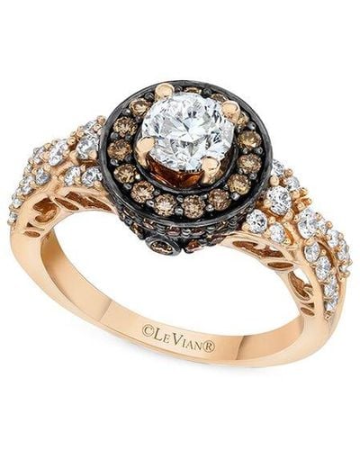 Le Vian Le Vian Bridal 14k Rose Gold 1.69 Ct. Tw. Diamond Ring - Metallic