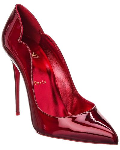 Christian Louboutin Hot Chick 100 Patent Pump - Red