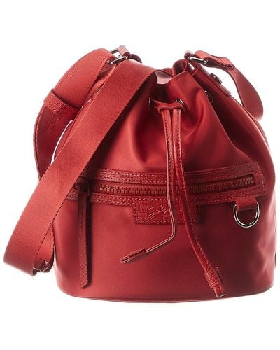 Red Longchamp Bucket bags and bucket purses for Women