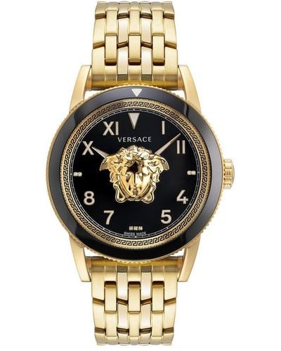 Versace V-palazzo Diamond Watch - Metallic