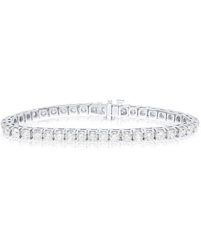Diana M. Jewels Fine Jewelry 14k 10.25 Ct. Tw. Diamond Tennis Bracelet - White
