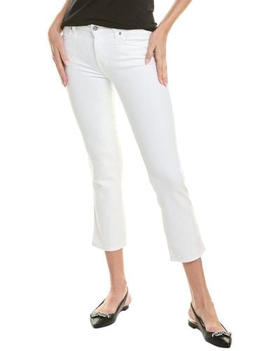 7 For All Mankind Kimmie Clean White Crop Jean