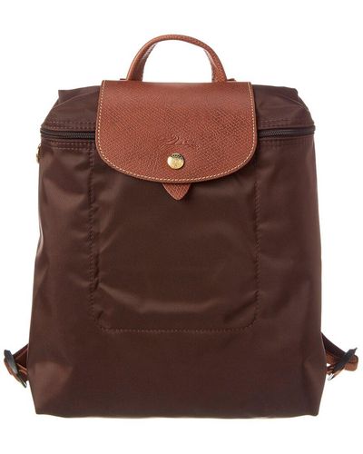 Longchamp Le Pliage Original Medium Canvas Backpack - Brown