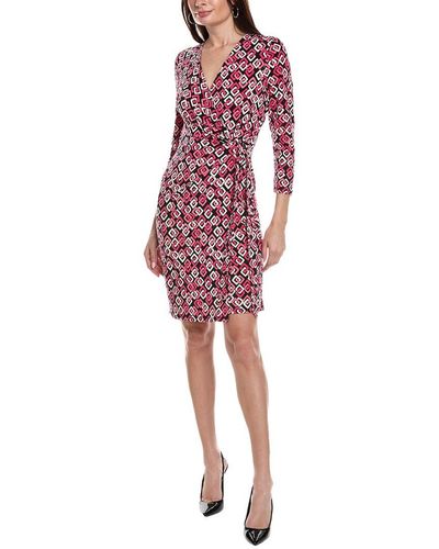 Anne Klein Wrap Dress - Red