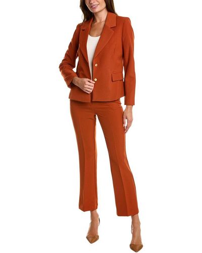Nanette Lepore 2pc Jacket & Pant Set - Orange