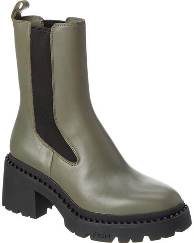 Ash Nile Leather Boot - Green