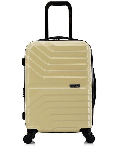 InUSA Aurum Lightweight Expandable Hardside Spinner Luggage 20" - Natural