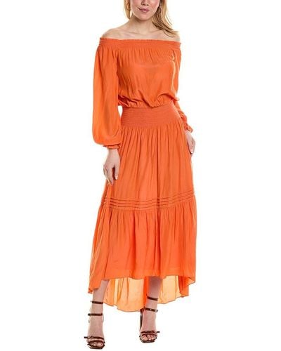 Ramy Brook Homer Maxi Dress - Orange