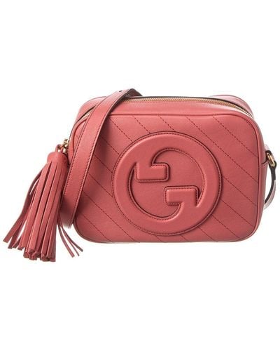 Gucci Blondie Small Leather Shoulder Bag - Pink