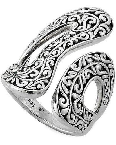 Samuel B. Silver Balinese Ring - White