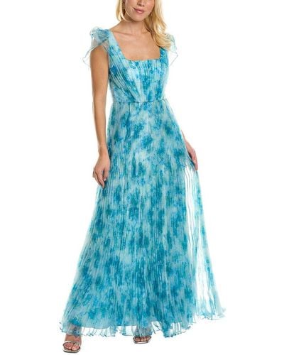 THEIA Organza Gown - Blue