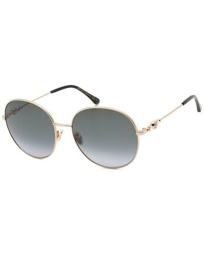 Jimmy Choo Birdie/s 60mm Sunglasses - Metallic