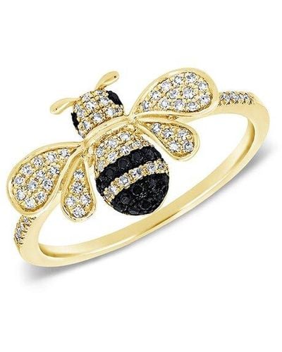 Sabrina Designs 14k 0.17 Ct. Tw. Diamond Bumble Bee Ring - White