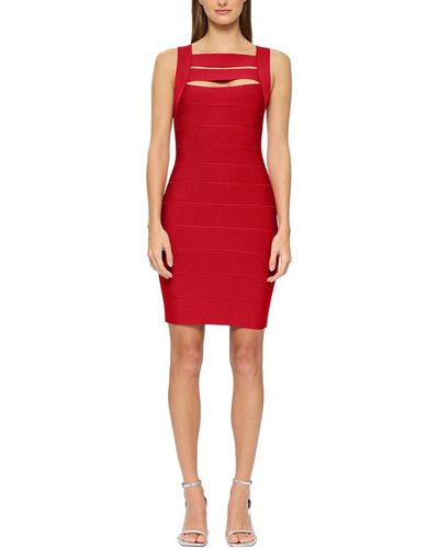 Hervé Léger Knit Dress - Red