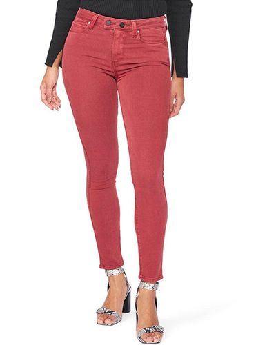 PAIGE Hoxton Ankle Jean - Red