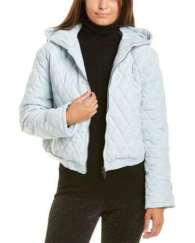 Sage the Label Shannon Quilt Hoody Jacket - Blue