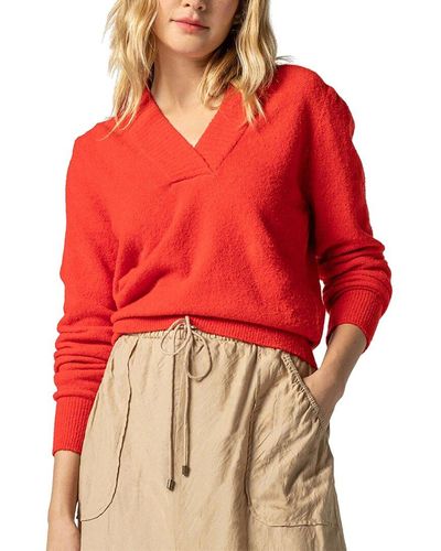 Lilla P Crossed V-neck Sweater - Red