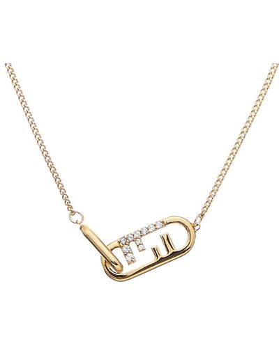 Fendi O'lock Necklace - Metallic