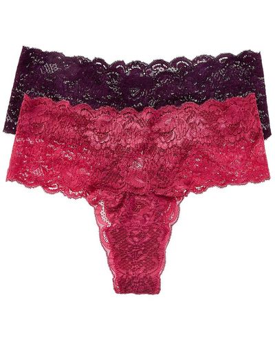 Cosabella 2pk Never Say Never Comfie Thongs - Red
