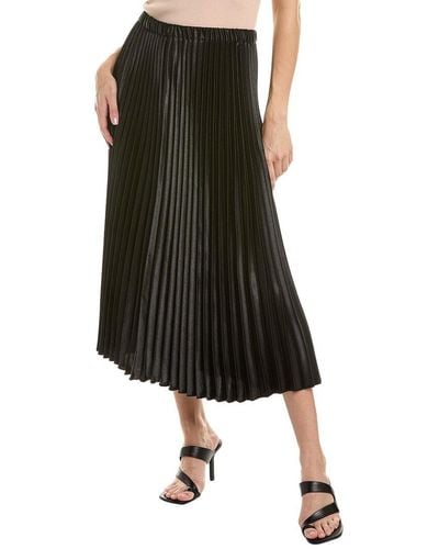 Anne Klein Pull-on Pleated A-line Skirt - Black