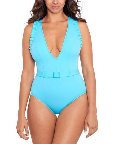 Skinny Dippers Jelly Beans Cinch One-piece - Blue