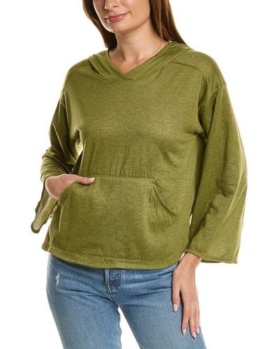 Max Studio Long Bubble Sleeve Pullover - Green