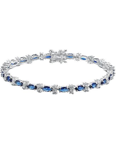 Genevive Jewelry Silver Bracelet - White