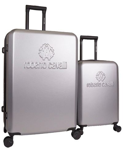 Roberto Cavalli Classic Logo Luggage Set - Grey