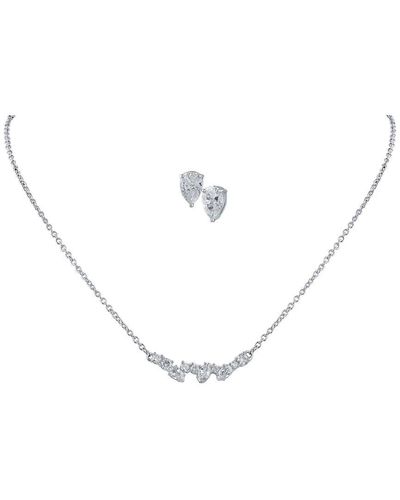 Cz By Kenneth Jay Lane Necklace And Earring Set