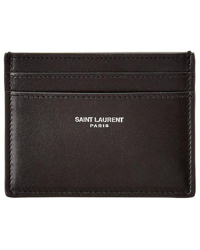 Saint Laurent Classic Leather Card Case - Black