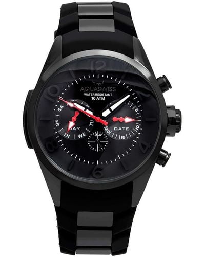 Aquaswiss Unisex Trax 5h Watch - Black