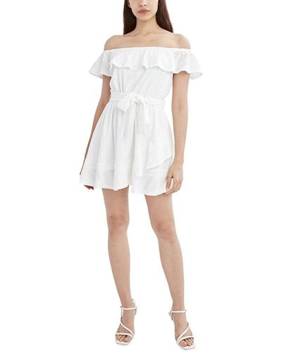 BCBGeneration Off-Shoulder Dress - White