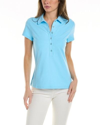 J.McLaughlin Catalina Cloth Court Polo Shirt - Blue