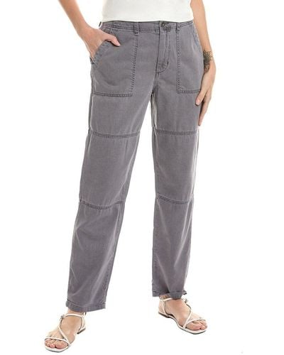 Bella Dahl Rolled Patch Pant - Grey