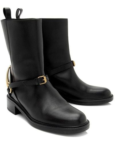 Gucci Leather Boot, Size 37 (Authentic Pre-Owned) - Black