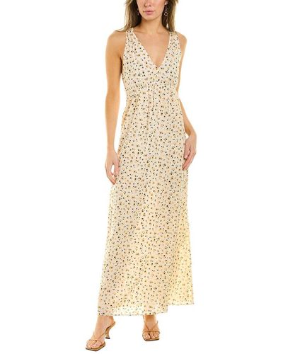 Maxi dress Ba&sh Yellow size 34 FR in Polyester - 35724784
