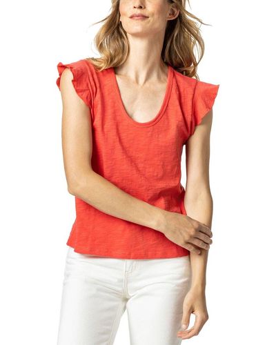 Lilla P Scoop Neck T-shirt - Red