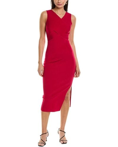 Ted Baker Bodycon Midi Dress - Red