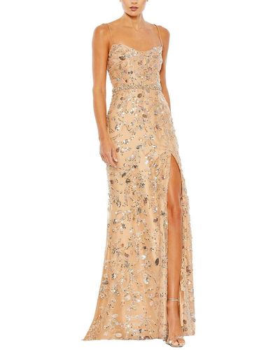 Mac Duggal Column Gown - Natural