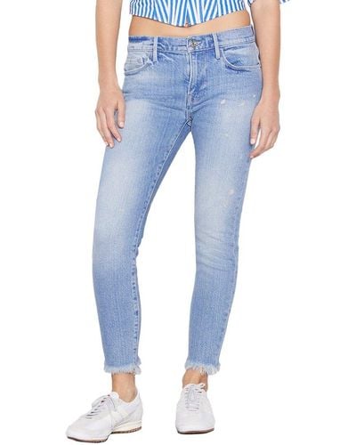 FRAME Le Skinny De Jeanne Crop Utopia Jean - Blue