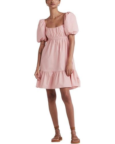 10 Crosby Derek Lam Ada Balloon Sleeve A-line Dress - Pink