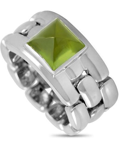 Chaumet 18K Peridot Ring (Authentic Pre-Owned) - Metallic