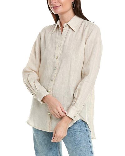 Finley Monica Linen Shirt - Natural