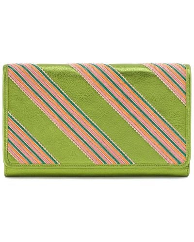 Hobo International Farrow Leather Clutch - Green