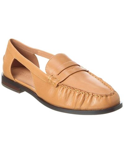Madewell Cutout Leather Loafer - Natural