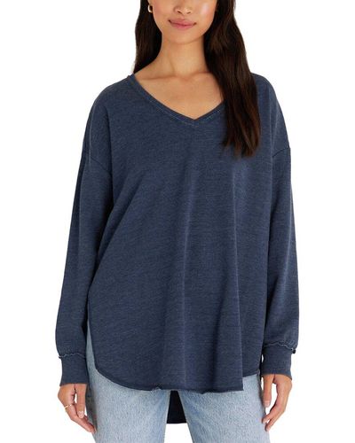 Z Supply V-neck Weekender Sweater - Blue