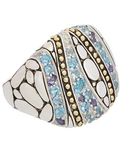 John Hardy Kali Collection Silver Gemstone Ring - White
