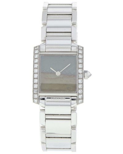 Cartier Tank Francaise Diamond Watch, Circa 2008 (Authentic Pre-Owned) - Grey