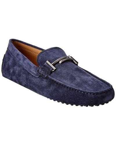 Tod's Gommino Suede Loafer - Blue